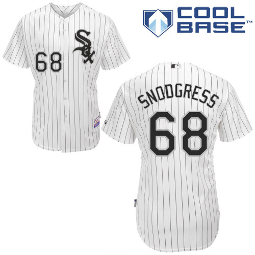 Scott Snodgress #68 MLB Jersey-Chicago White Sox Men's Authentic Home White Cool Base Baseball Jersey